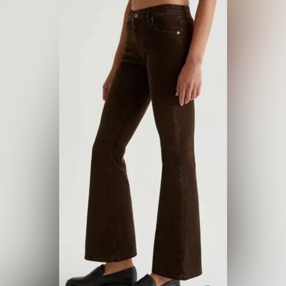 Ag Adriano Goldschmied Pants - Ag Adriano Goldschmied Brown Boot Cut Flared Corduroy